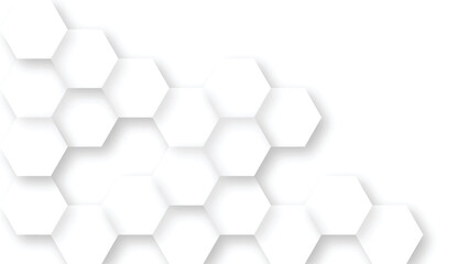 Hexagonal White Background