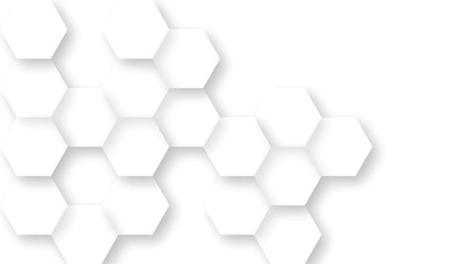 Hexagonal White Background