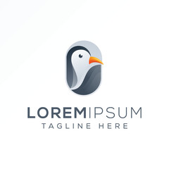 Penguin logo design ready to print