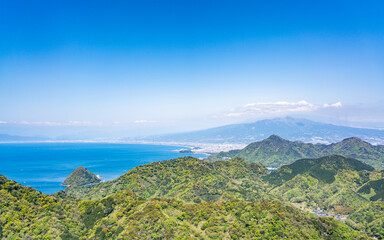 伊豆かつらぎ山からの眺め