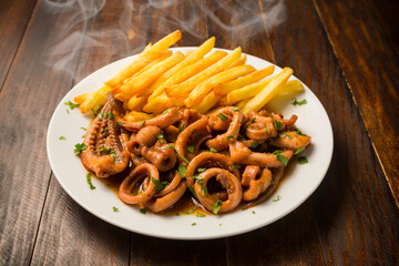 Calamares con patatas