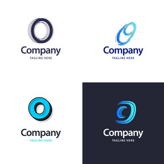 Letter O Big Logo Pack Design. Creative Modern logos design for your business. Vector Brand name illustration