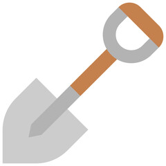 shovel flat icon
