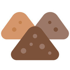 type of soil flat icon