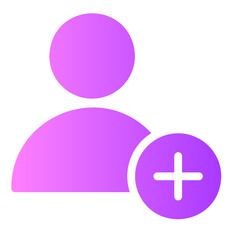 Fototapeta premium add user icon