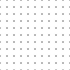 Square seamless background pattern from geometric shapes. The pattern is evenly filled with small black cnc machine symbols. Vector illustration on white background