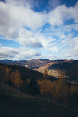 Ukrainian Carpathian Mountains During Fall