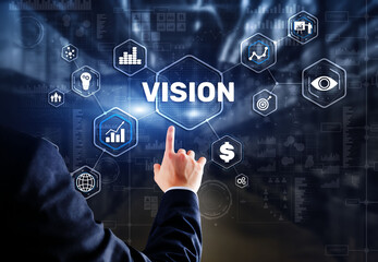 Vision Direction Future Business Inspiration Motivation Concept