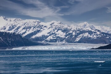 The Hubbard Glacier seen from the Enchantement Bay, Alaska