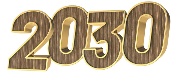 Happy New Year Number 3D