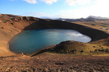 The Viti crater in Krafla volcanic area, Iceland	