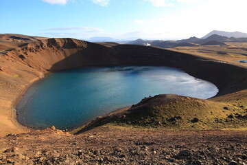 The Viti crater in Krafla volcanic area, Iceland	