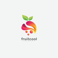 apple design illustration logo gradient