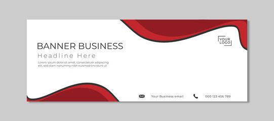 advertising business banner layout template