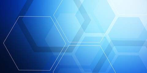 Colorful hexagons pattern. Geometric abstract background with simple hexagonal elements. Medical, technology or science design
