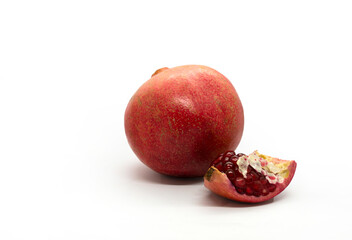 Pomegranate and pomegranate slice