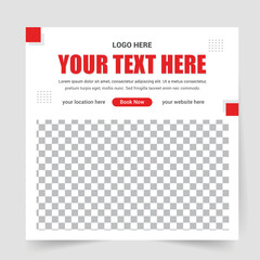 kids social media square web banner