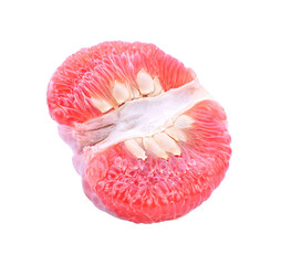 Fresh juicy piece of grapefruit pulp isolated transparent png