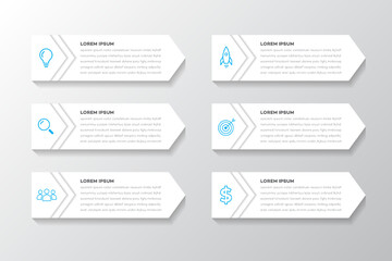 Infographic design template. Business data visualization. Process chart. Abstract elements of graph, diagram with steps, options, parts or processes. Vector business template for presentation