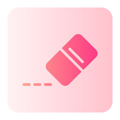 eraser gradient icon