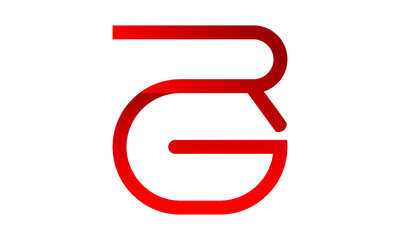 R&G alphabet icon logo letter