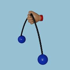 3d rendering lato lato game  © ririn