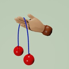 3d rendering lato lato game  © ririn