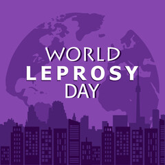 World Leprosy Day, suitable for banner,  background.