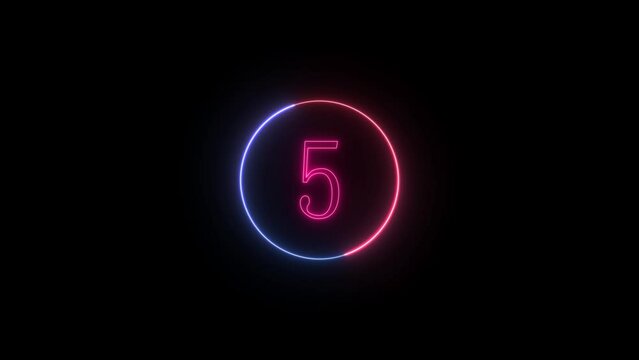 abstract beautiful  countdown timer  animation  