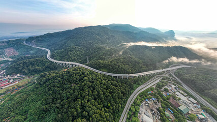 Green sustainable eco friendly Highway. - 557687605