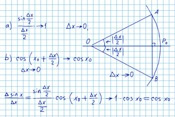 Vintage education and scientific background. Math law theory and mathematical formula, equation and scheme on workbook. Vector hand-drawn set.