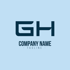 Fototapeta premium Letter GH logo for business