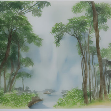 Natural environment Singapore Singapore watercolor on paper 