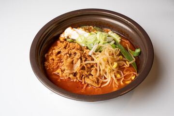 korean ramen and noodles