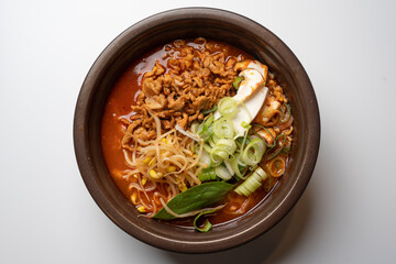 korean ramen and noodles
