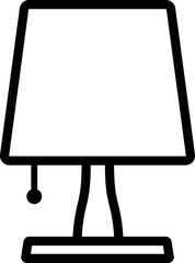 これはベッドライトのアイコンのイラストです。