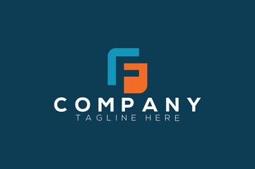 Modern letter F logo design template. Business technology and technology logo design.