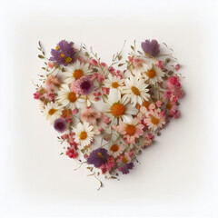 Decorative heart for Valentine's day, weddings, anniversaries, invitation cards, backgrounds. Generative ai, digital art
