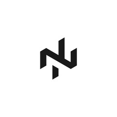 NN initial monogram vector icon illustration
