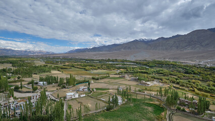 Obraz premium Indus river passing Spituk Monastery