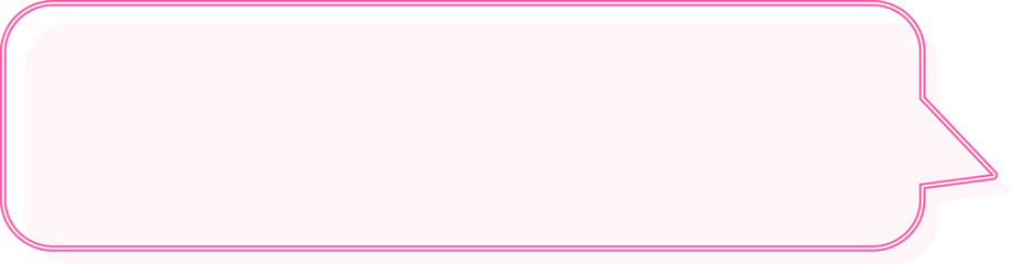 pink speech bubble, text box, conversation bubble decoration