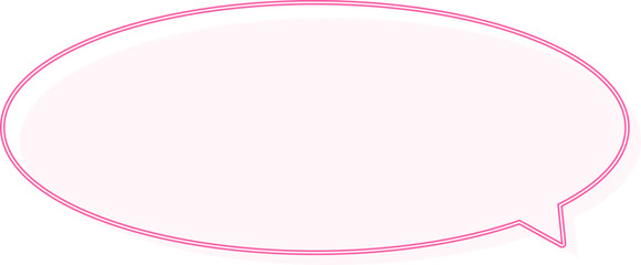 pink speech bubble, text box, conversation bubble decoration
