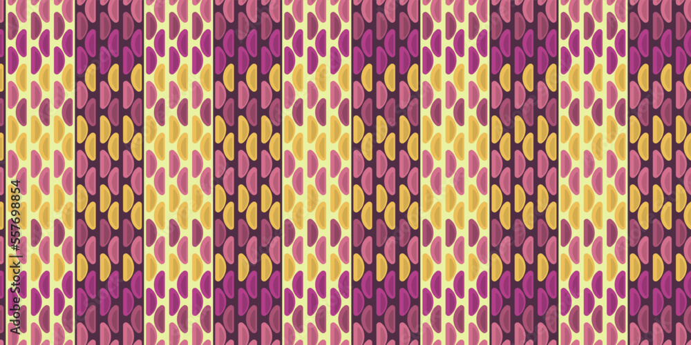Poster seamless wallpaper with colorful slices. vector for seamless print and stylish interior design, wall
