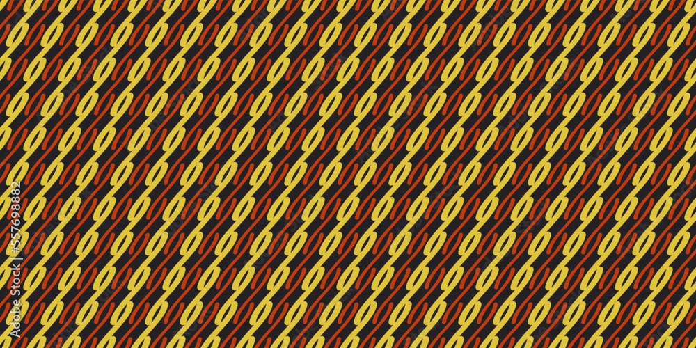 Poster orange and yellow wallpaper seamless with diagonal stripes. vector for seamless print and stylish in