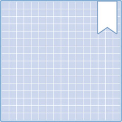 cute pastel blue paper planner, journal memo decoration