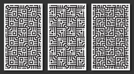 Fototapeta premium Seamless Geometric Pattern Abstract Background. Maze mosaic pattern.