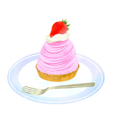 苺のモンブラン　いちご