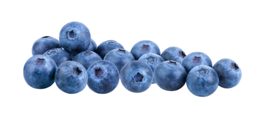 Fresh blueberry  isolated on transparent png