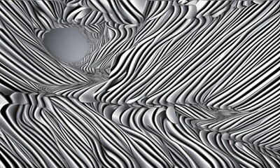 abstract black and white wavy background