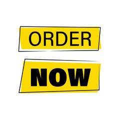 Order now label for business